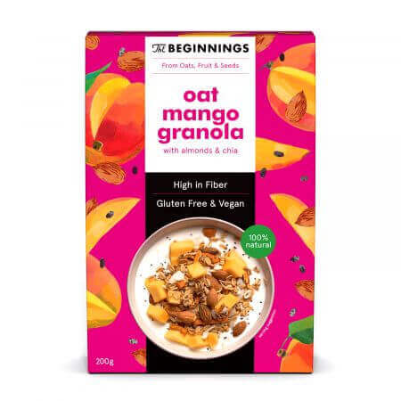 Granola with Oats and Mango, 200 g, The Beginnings