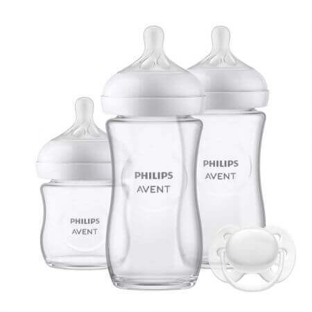 Natural Response Glass Bottle Set, Philips Avent