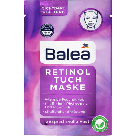 Balea Maschera viso in tessuto con retinolo, 1 pz