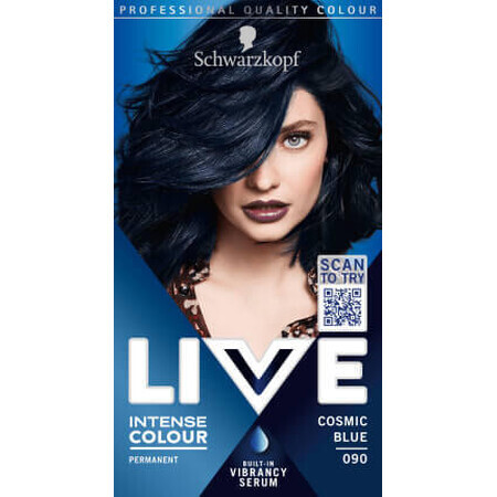 Schwarzkopf Live Permanent hair dye 90 Cosmic blue, 1 piece