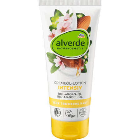 Alverde Naturkosmetik Lozione corpo all'olio di argan e mandorle, 200 ml