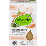 Alverde Naturkosmetik Sapone solido al burro di karitè, 100 g