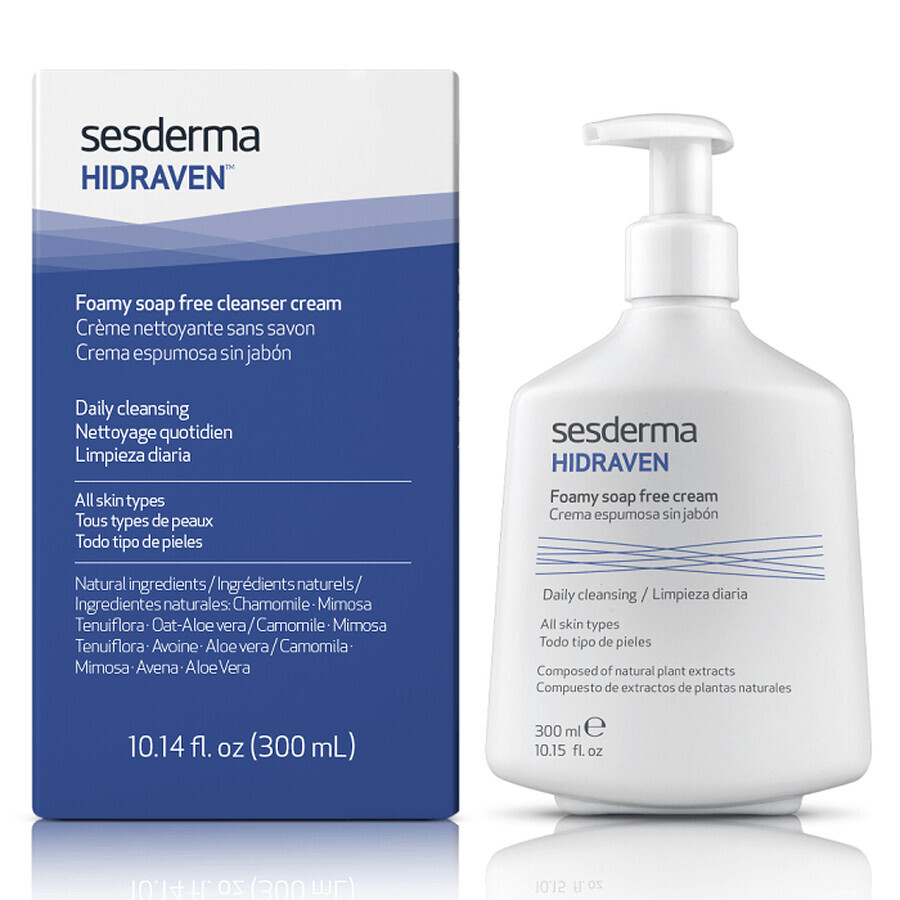 Sesderma Hidraven Face and Body Cleansing Emulsion, 300 ml