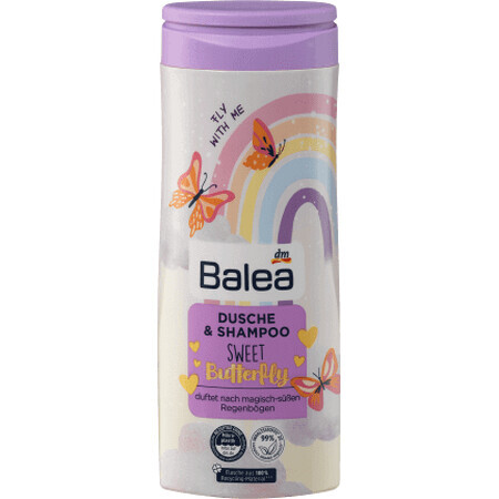 Balea Sweet Butterfly gel doccia e shampoo per bambini, 300 ml