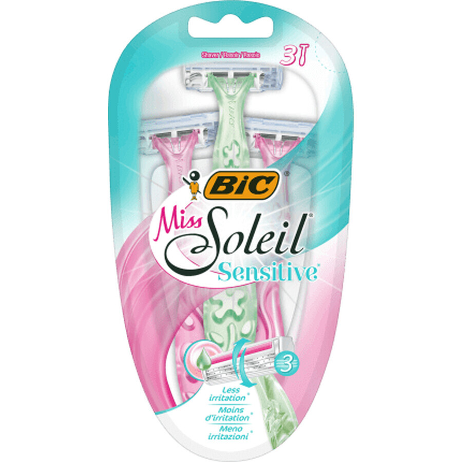 Rasoio BIC Sensitive miss soleil, 3 pz.