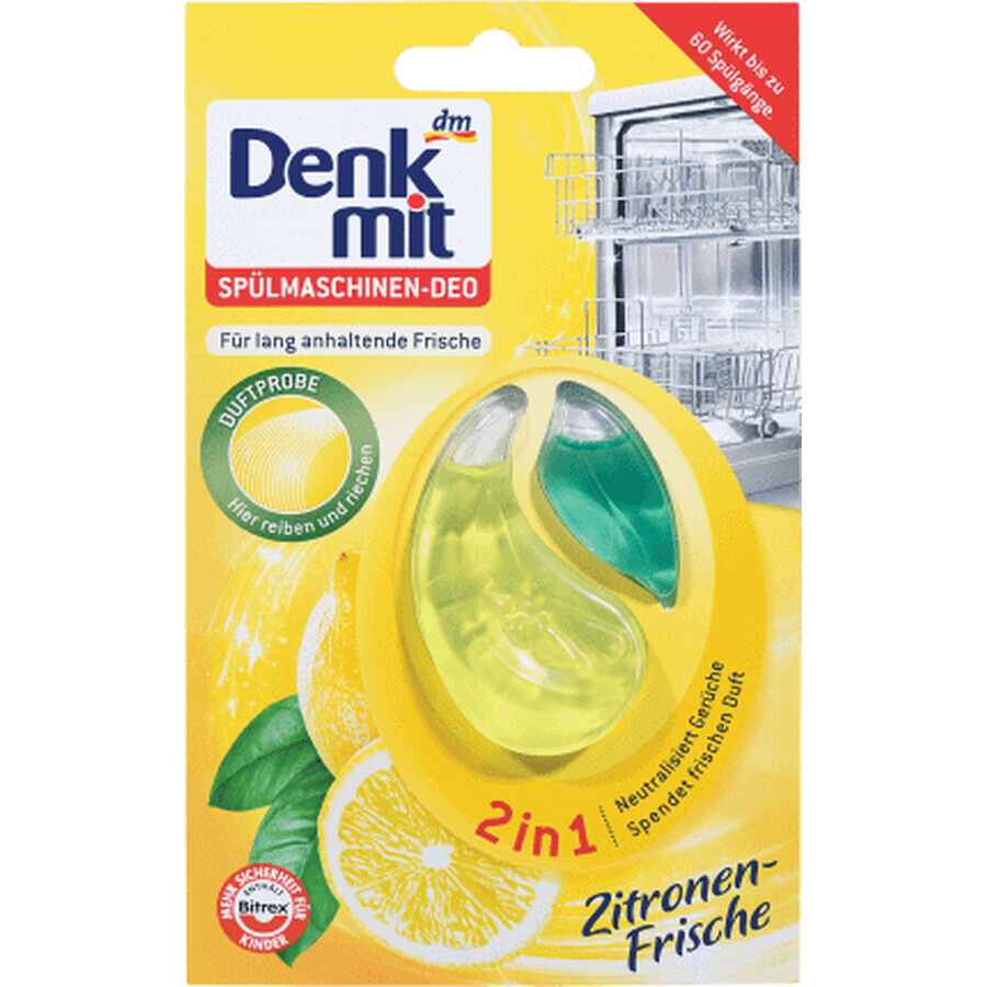 Denkmit Deodorante per lavastoviglie limone, 1 pz