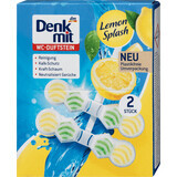 Denkmit Deodorante per WC Lemon Splash, 2 pz