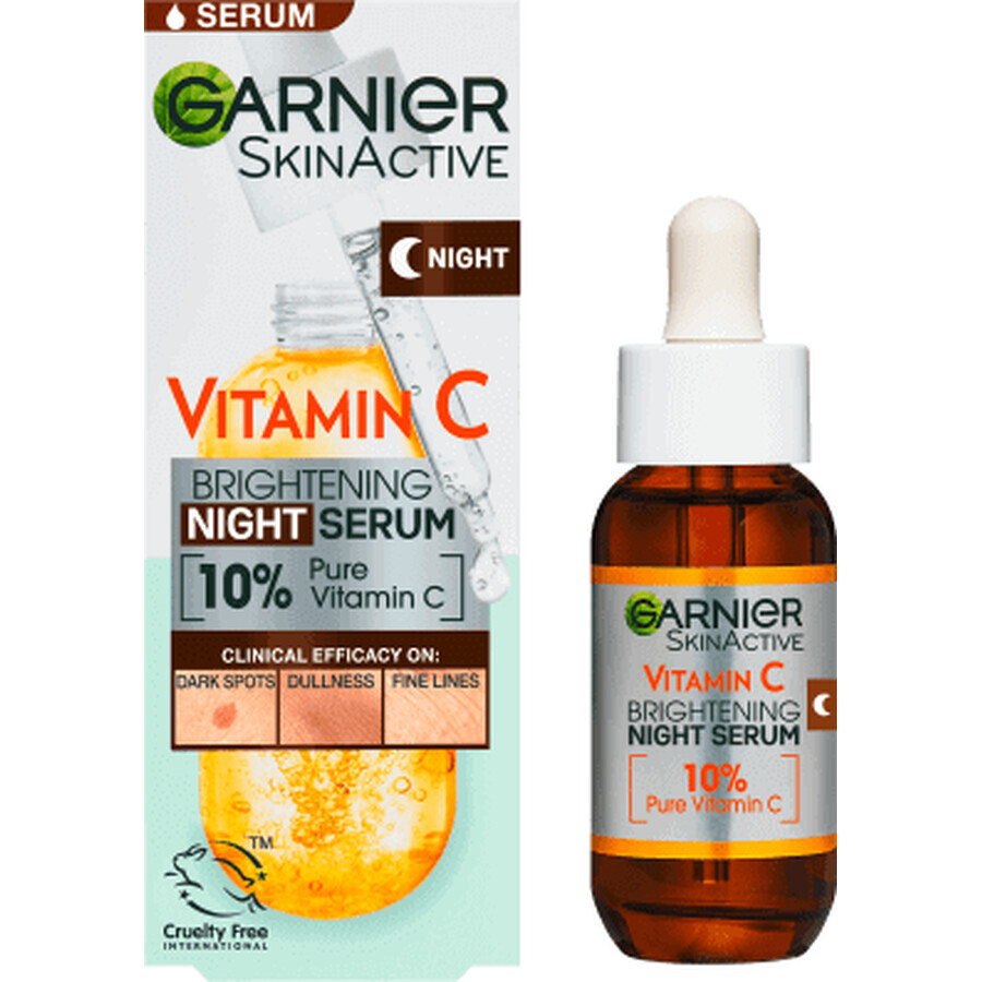 Garnier Skin Naturals Siero viso notturno con vitamina C, 30 ml