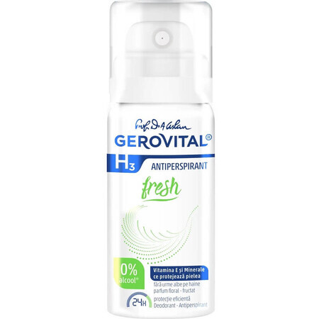 Deodorante Antiperspirante Fresh, Gerovital H3 Antiperspirante, 40 ml, Farmec