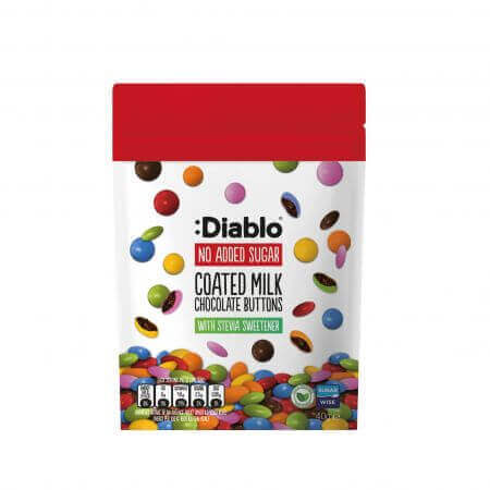 Peanuts with sugar-free milk chocolate coating, 40 g, Diablo