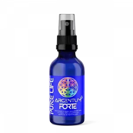 Nanocoloidal silver Argentum+ Forte, 60 ml, Pure Life