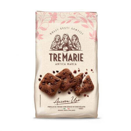 Biscuiti cu cacao si bucati de ciocolata, 315 g, Tre Marie