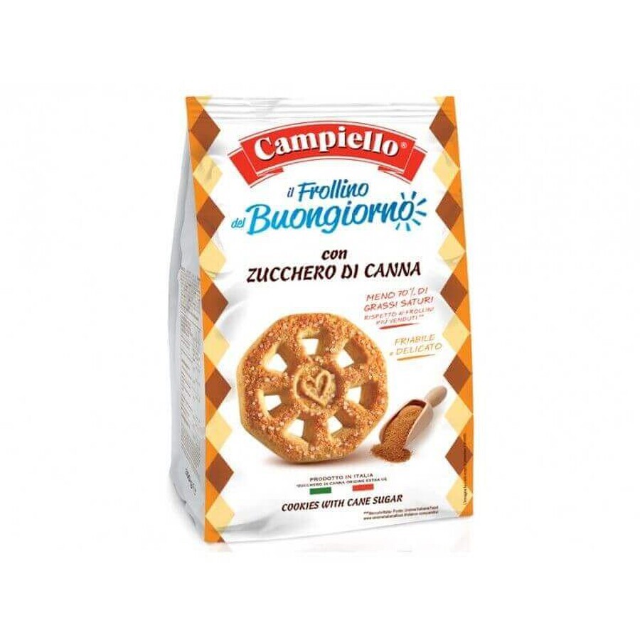 Biscuiti cu zahar din trestie, 350 gr, Campiello