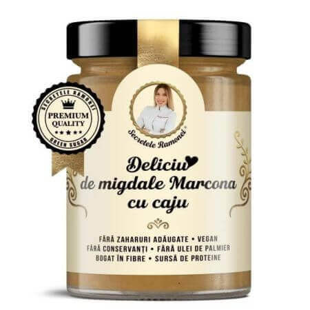 Deliciu de migdale Marcona cu caju, 350 g, Secretele Ramonei