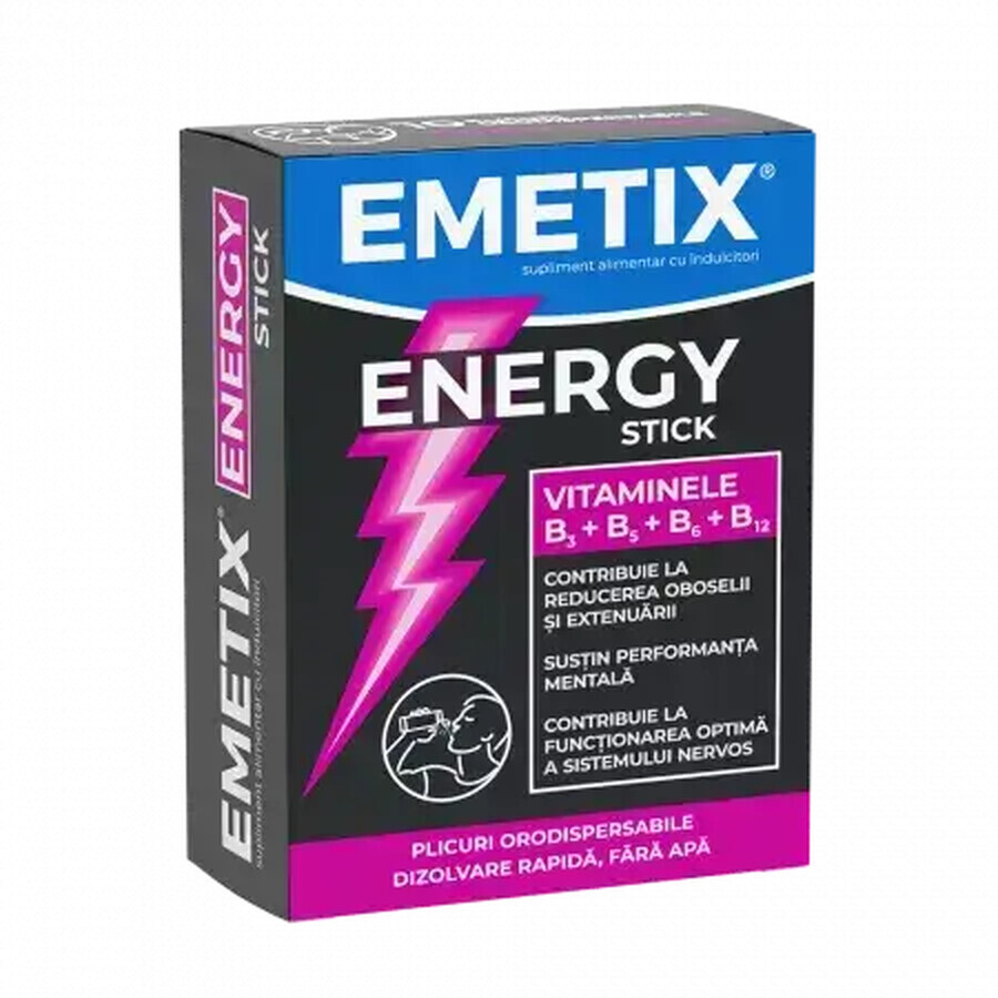 Emetix Energy Stick, 10 sachets, Fiterman Pharma