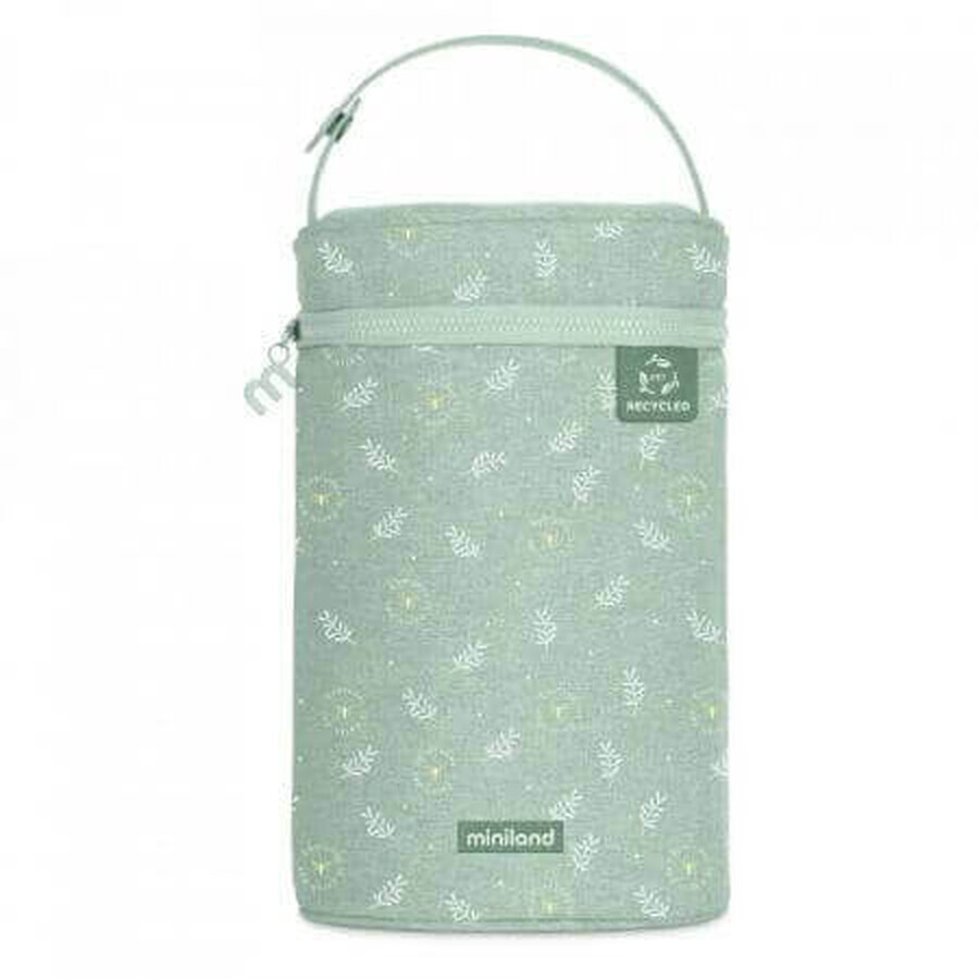 EcoThermibag Borsa isotermica doppia, 2 x 500 ml, Menta, Miniland