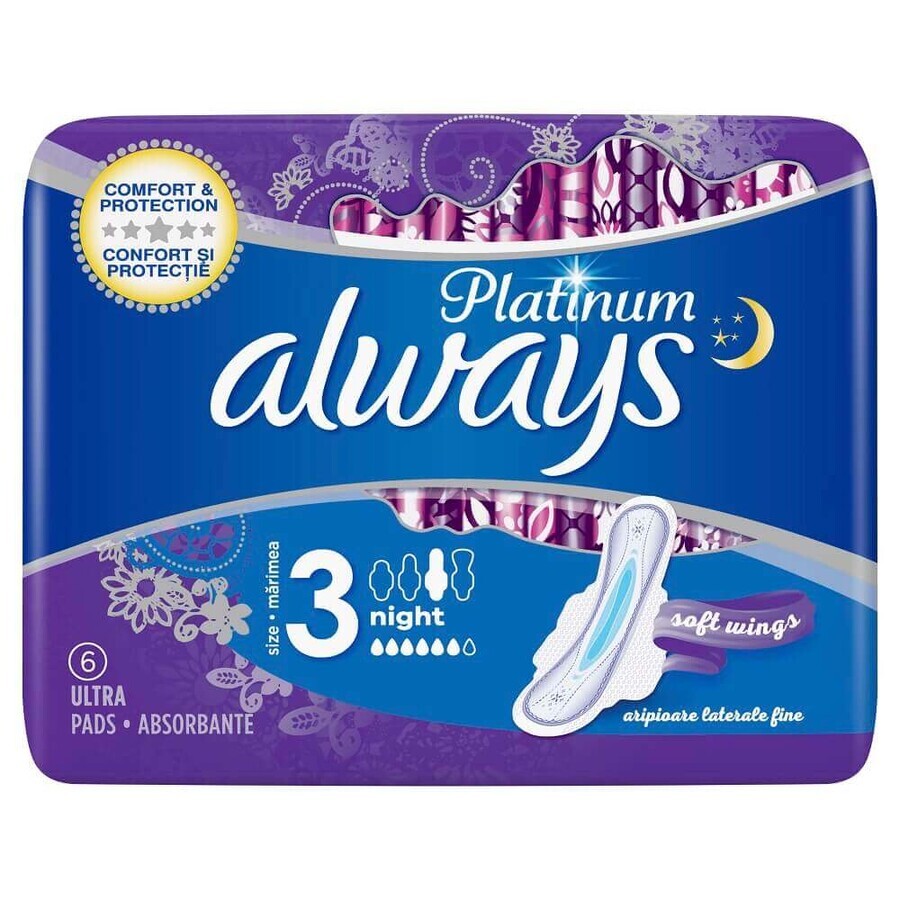 Assorbenti Always Platinum Ultra Night, 6 pezzi, P&G