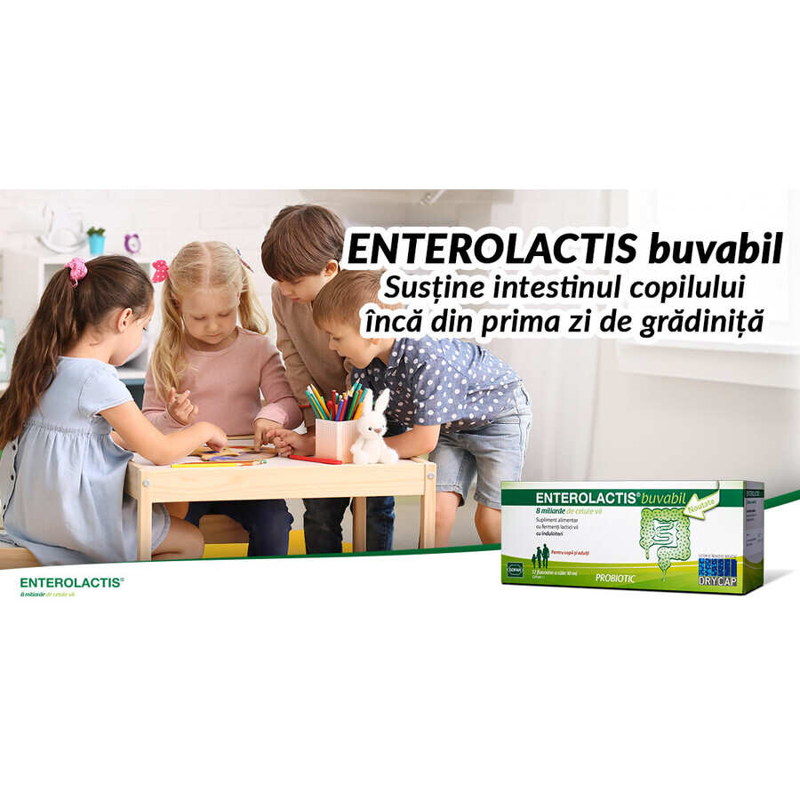 Enterolactis Bevibile, 12 flaconcini x 10 ml, Sofar