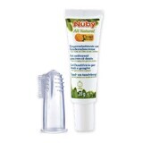 Silicone baby toothpaste and thimble, 4+, 20 g, Nuby