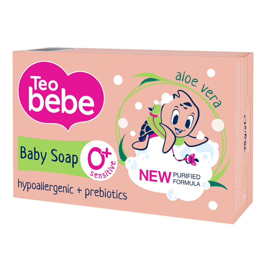 Sapone all'aloe vera, 75 gr, Teo Bebe