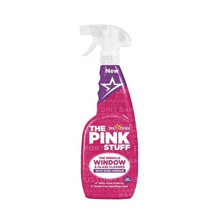 Rose vinegar window cleaning spray, 850 ml, The Pink Stuff