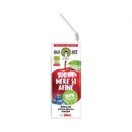 Succo di mela e mirtillo, 200 ml, Ana Are