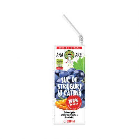 Succo d'uva e olivello spinoso, 200 ml, Ana Are