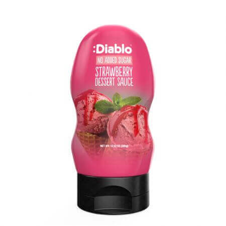 Sugar-free topping with strawberry flavour, 290 ml, Diablo