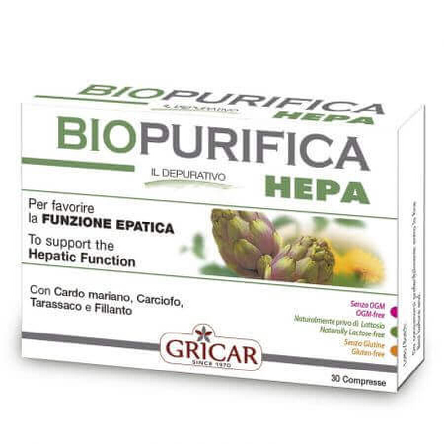 Biopurifica Hepa, 30 tabletten, Gricar