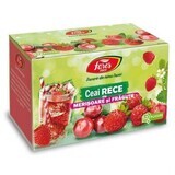 Cold tea with cherries and strawberries, 12 sachets, Fares