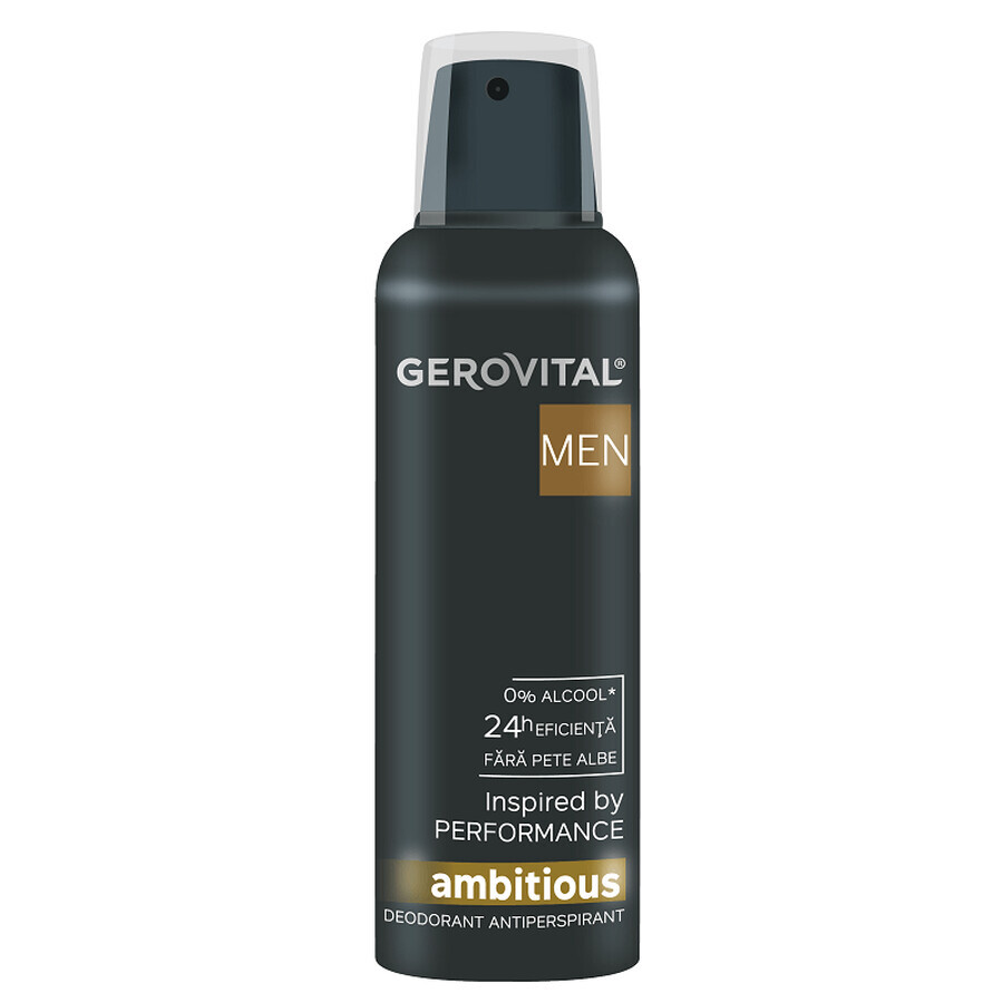 Ambitious Antiperspirant Deodorant, 150 ml, Gerovital Men