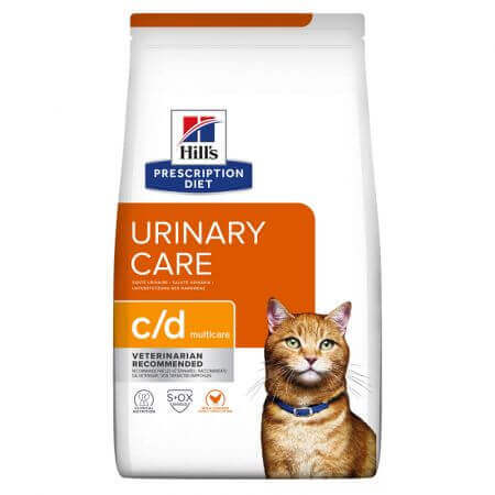 Alimento per gatti con pollo c/d Urinary Care, 400 g, Hill's PD