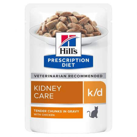 k/d Kidney Care Pollo Cibo per gatti, 85 g, Hill's PD