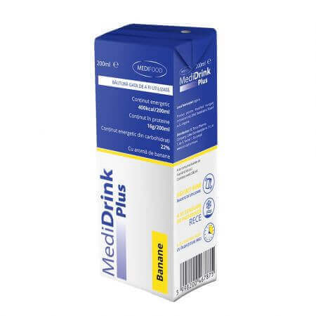 Medidrink Plus Banana, 200 ml, Medifood