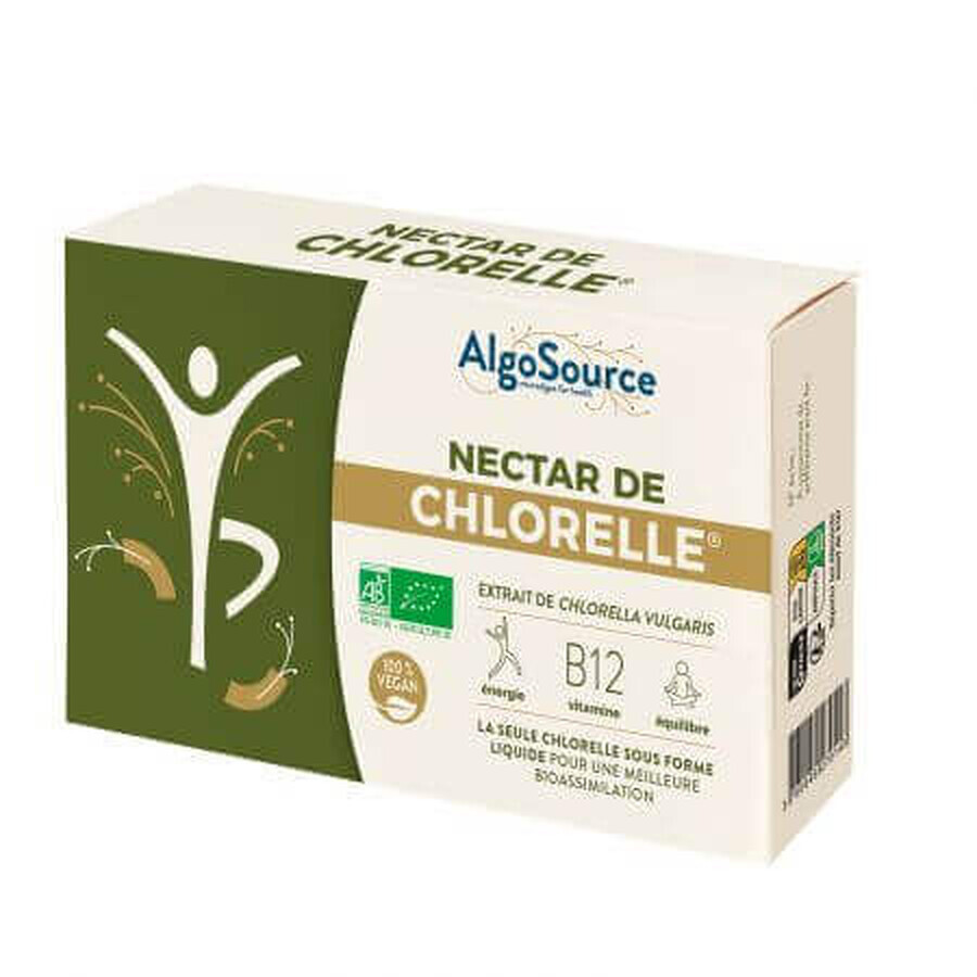 Organic Chlorella Nectar, 5 bottles x 30 ml, Algosourse