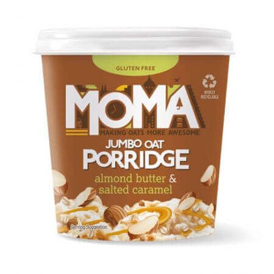 Avena senza glutine con mandorle e caramello salato, 55 g, Moma