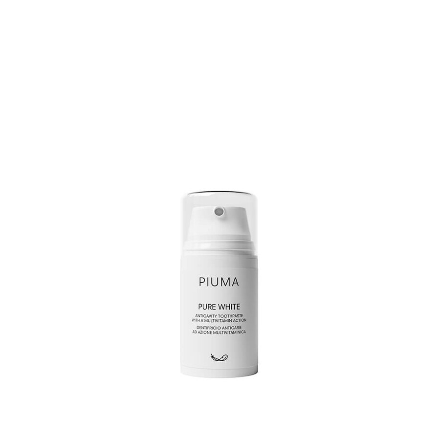 Pure White toothpaste, 75 ml, Piuma