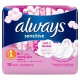 Always Ultra Sensitive Normal Plus Absorbents, 10 pieces, P&amp;G