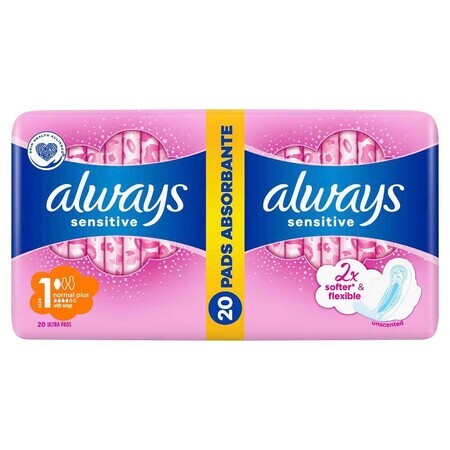 Always Ultra Sensitive Normal Plus Absorbents, 20 pieces, P&amp;G