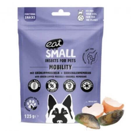 Mobility Snack, premio insetti senza cereali, 125 g, Eat Small