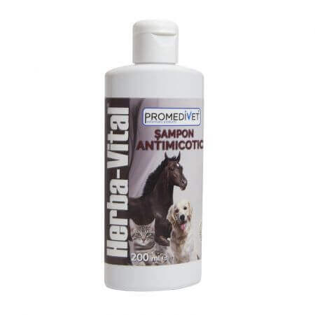 Shampoo antimicotico Herba-Vital per cani, gatti e cavalli, 200 ml, Promedivet