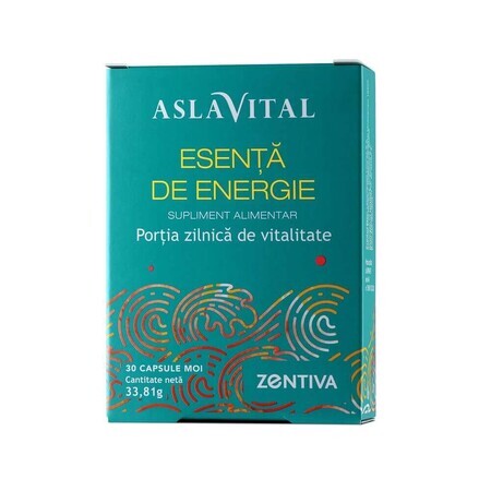 Essenza energetica, porzione giornaliera di vitalità Aslavital, 30 capsule molli, Zentiva