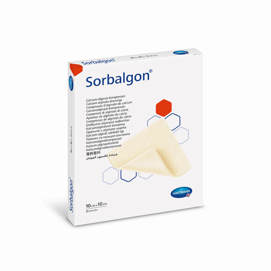 Sorbalgon Medicazione Sterile 10x10 10 Pezzi