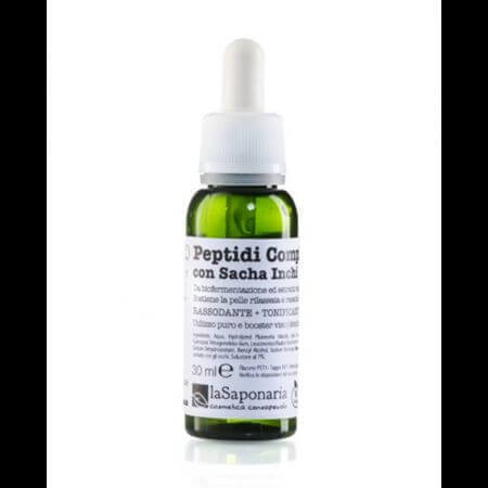 Attivo puro con peptidi complessi e Sasha Inch, 30 ml, La Saponaria