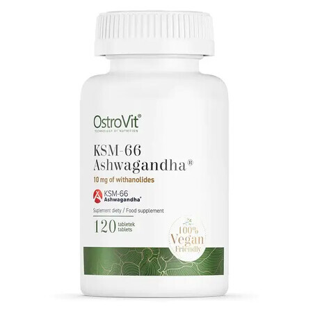 Ashwagandha KSM-66, 120 compresse, Ostrovit