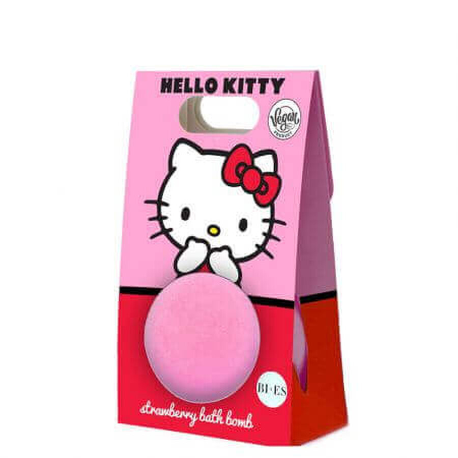 Strawberry bath bomb Hello Kitty, 165 g, Bi-Es