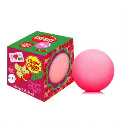 Bomba de baie cirese Chupa Chups, 165 g, Bi-Es