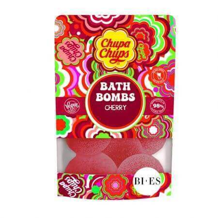 Bombas de baño de cereza Chupa Chups, 6 x 55 g, Bi-Es