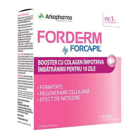 Collagen booster Forderm by Forcapil, 10 ampoules, Arkopharma