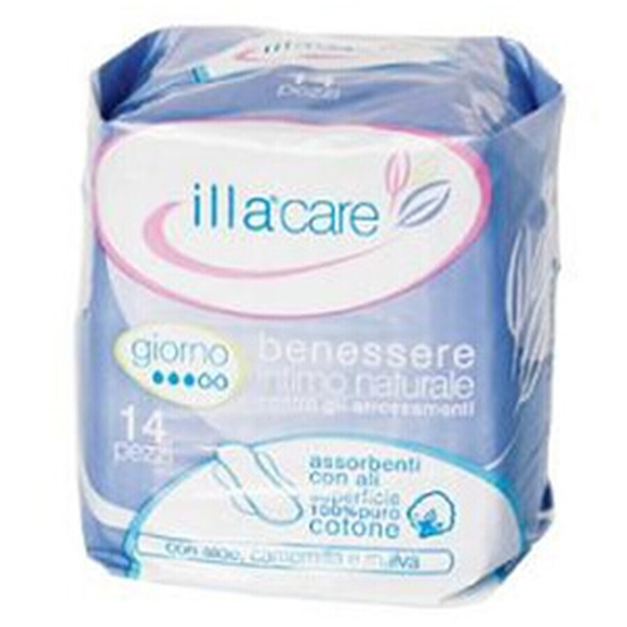 Absorbante bumbac de zi Illa Care, 14 bucăți, Pietrasanta Pharma